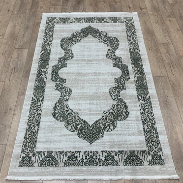 04570B CREAM/D.GREEN DECO