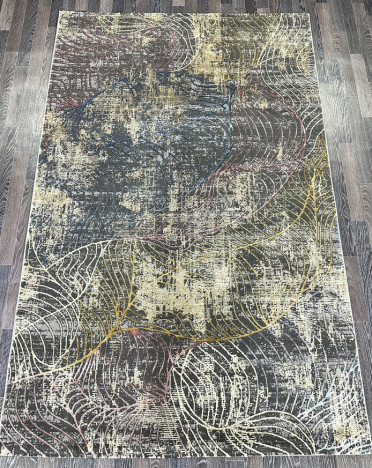 Ковер турецкий A3362B Lisa (Полиэстер хит-сет, серый)