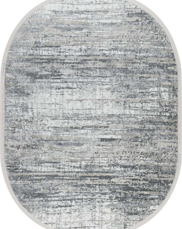 Ковер турецкий 39927A Nova Avalon овальный (Полиэстер, серый)