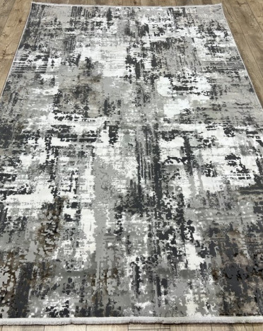 Турецкий ковер Elite Carpet IMPERATOR 04117A (Полиэстер, серый)