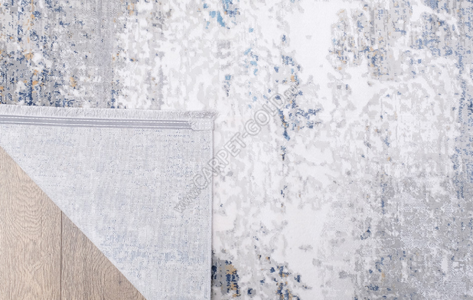 Ковер B650B ЦВЕТ CREAM / D_BLUE