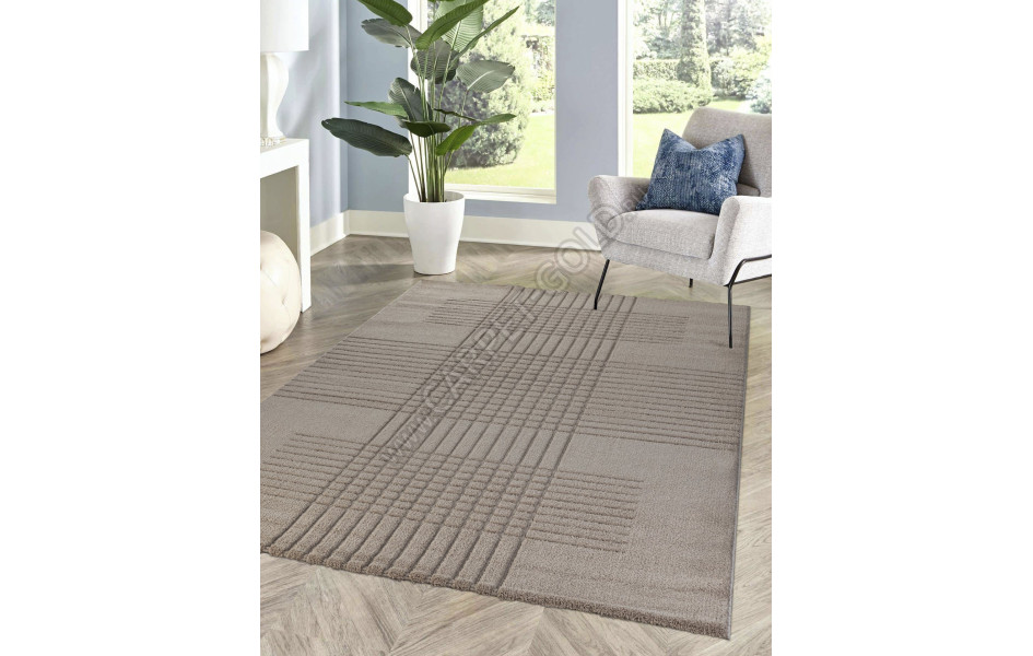 Рельефный турецкий ковер Sofia 0E389A BEIGE