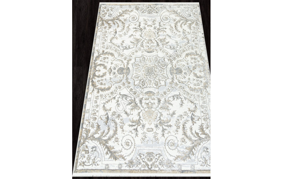 Ковер 00765A - GREY FDY / CREAM HB - Прямоугольник - коллекция SAHARA