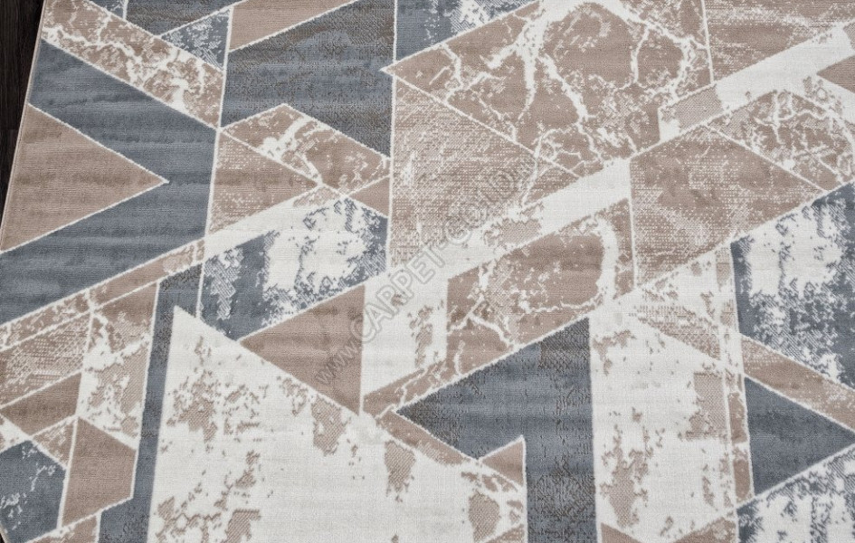 Ковер F354 - BEIGE-BLUE - Овал - коллекция SIERRA