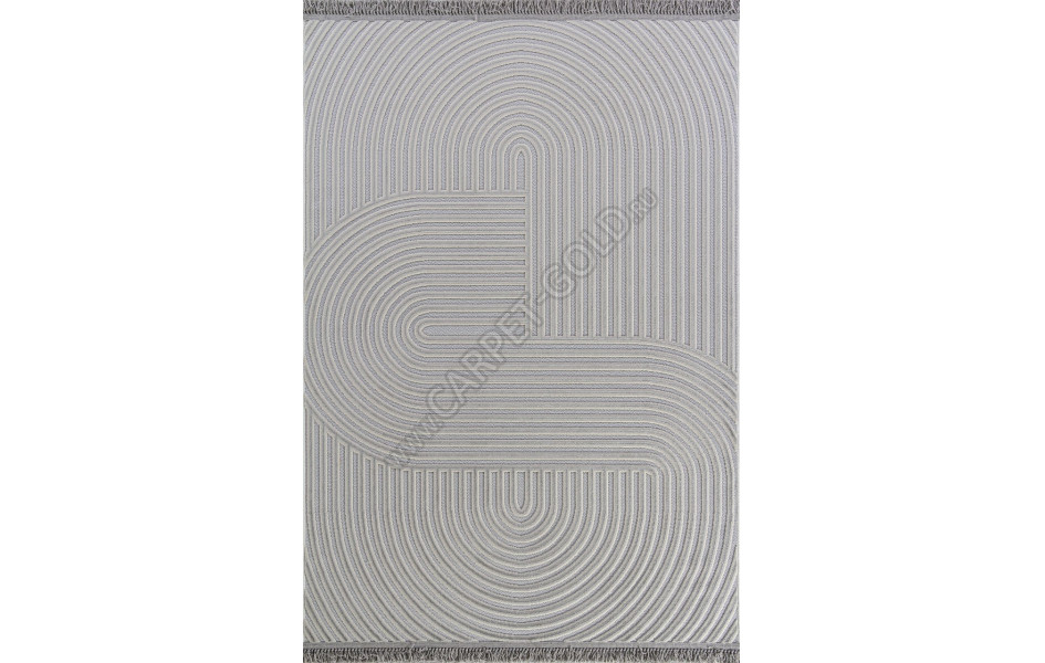Ковер O2657 - 995 GREY / GREY - Прямоугольник - коллекция OSHA