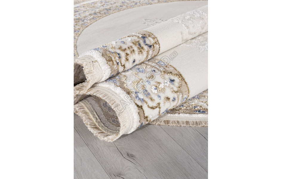 Ковер 27236A - CREAM / NAVY - Овал - коллекция MOSSO